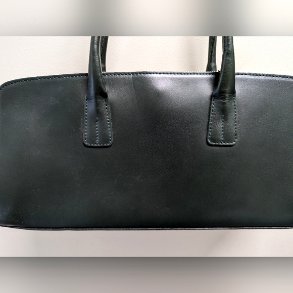 FURLA Brand Forest Green Italian Leather Bag - Picture 3 of 11